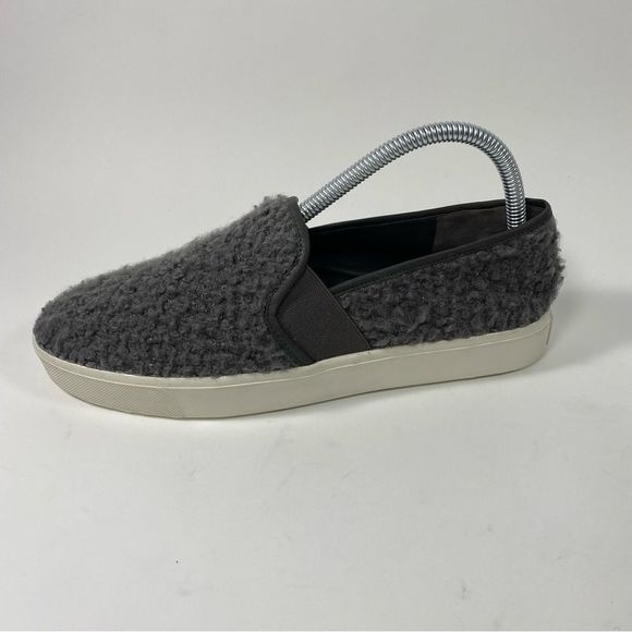 Vince Shearling Blair Sneaker Color Grey SZ 8 - Picture 5 of 10